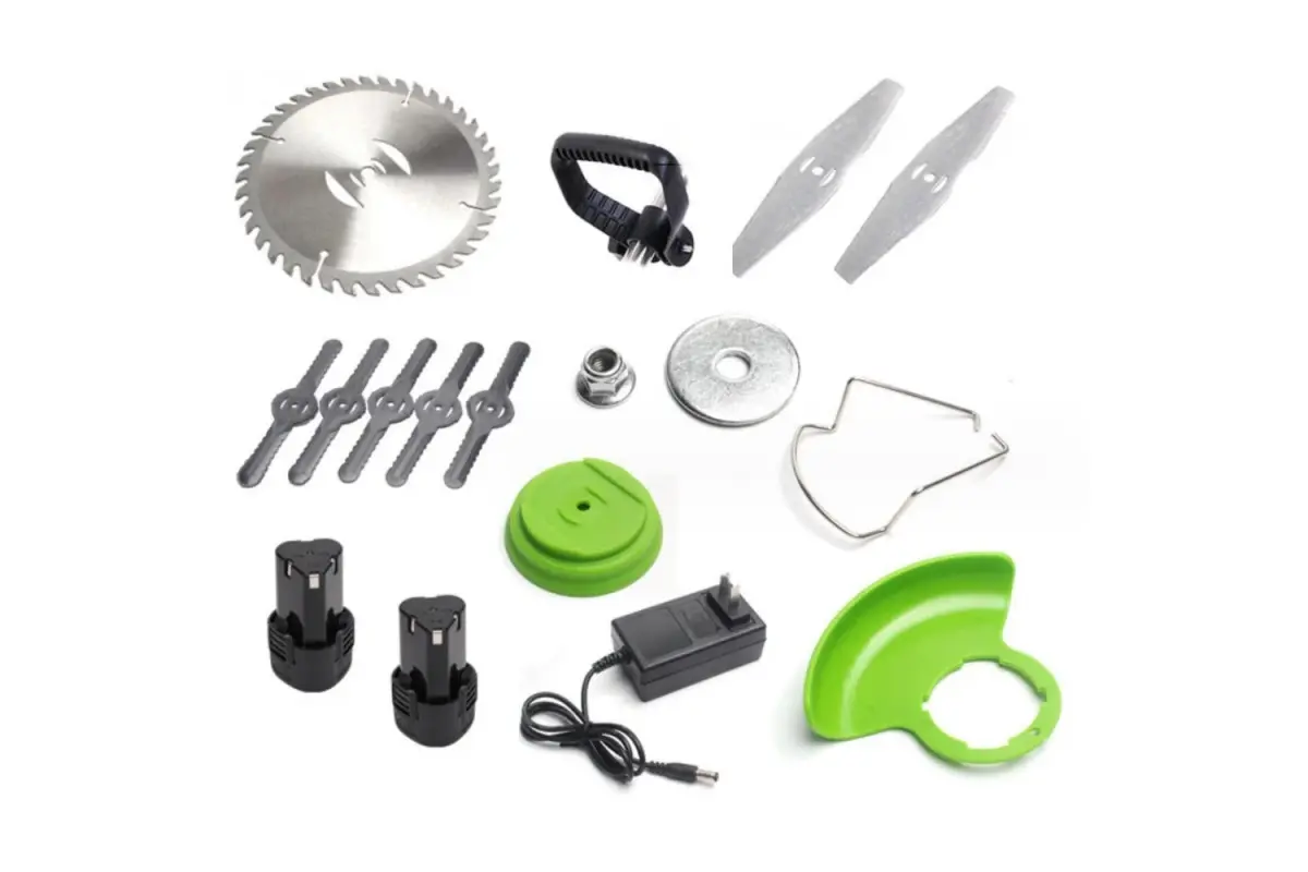 Газонокосарка на 24V з двома акумуляторами GZ-01 Ручна газонокосарка для покосу трави - Зображення 3