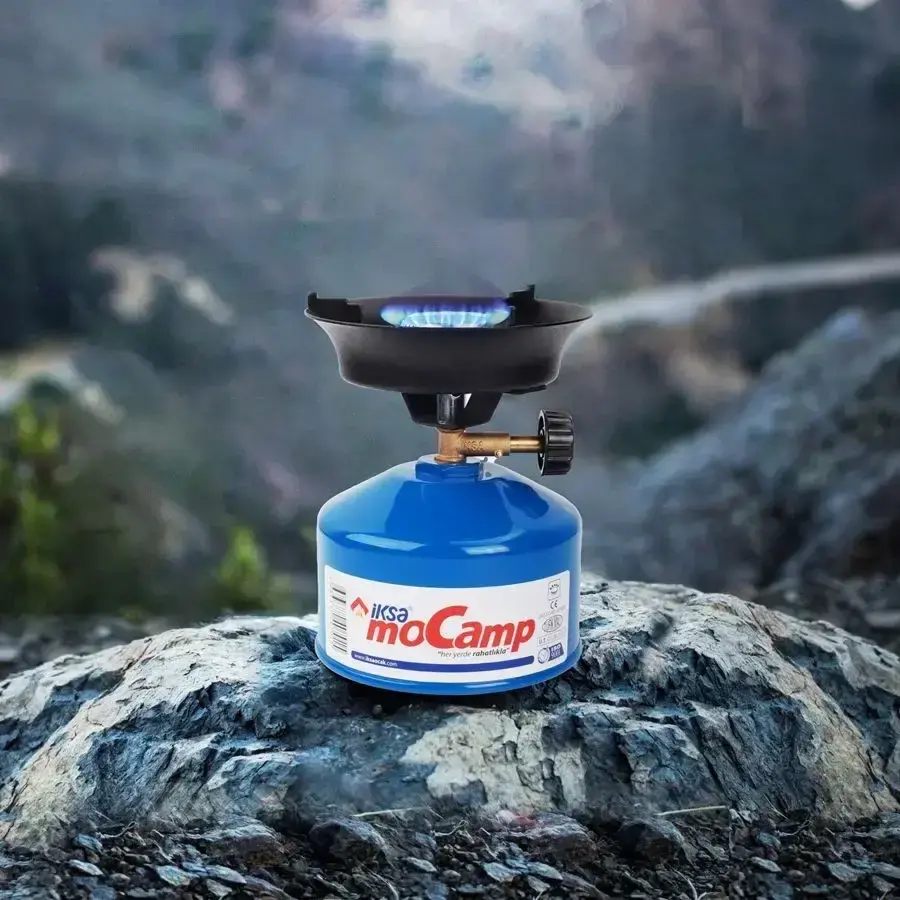 Газовий пальник-плита з п'єзопідпалом Iksa MoCamp / Портативний похідний пальник / Туристична плита - Зображення 2