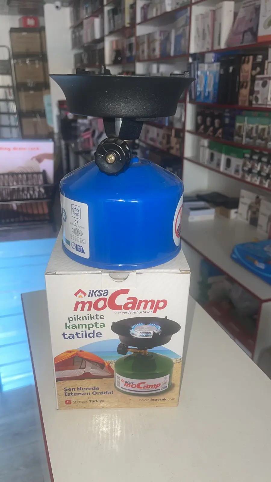 Газовий пальник-плита з п'єзопідпалом Iksa MoCamp / Портативний похідний пальник / Туристична плита - Зображення 4