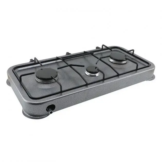 Газова плита таганок настільна Domotec MS-6603 3 конфорки(7696) - Зображення 2