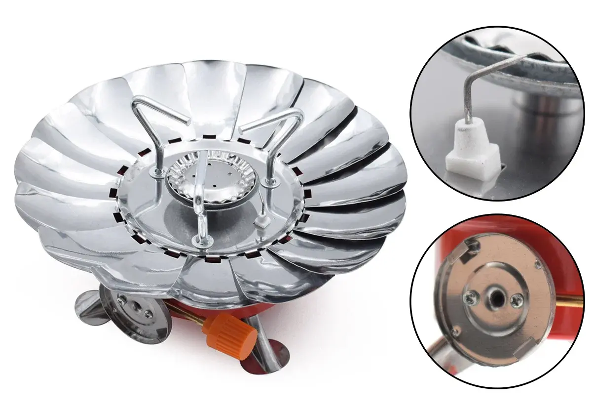 Газовий туристичний пальник (міні піч) з п'єзопідпалом Edbird МА-200 - Зображення 6