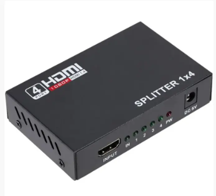 HDMI розгалужувач на 4 порти HDMI SPLITTER 1 in 4 / Чорний - Зображення 3