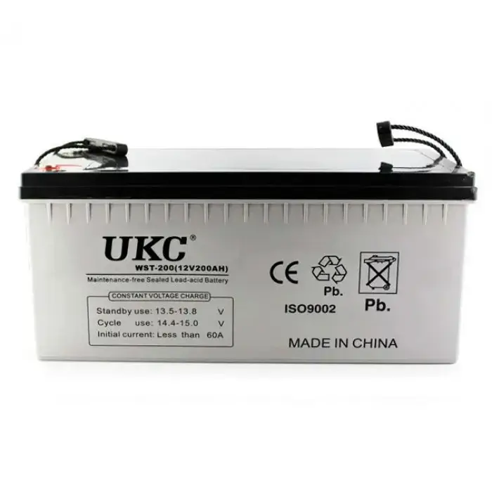 Акумулятор гелевий BATTERY 12V 200A UKC - Зображення 3