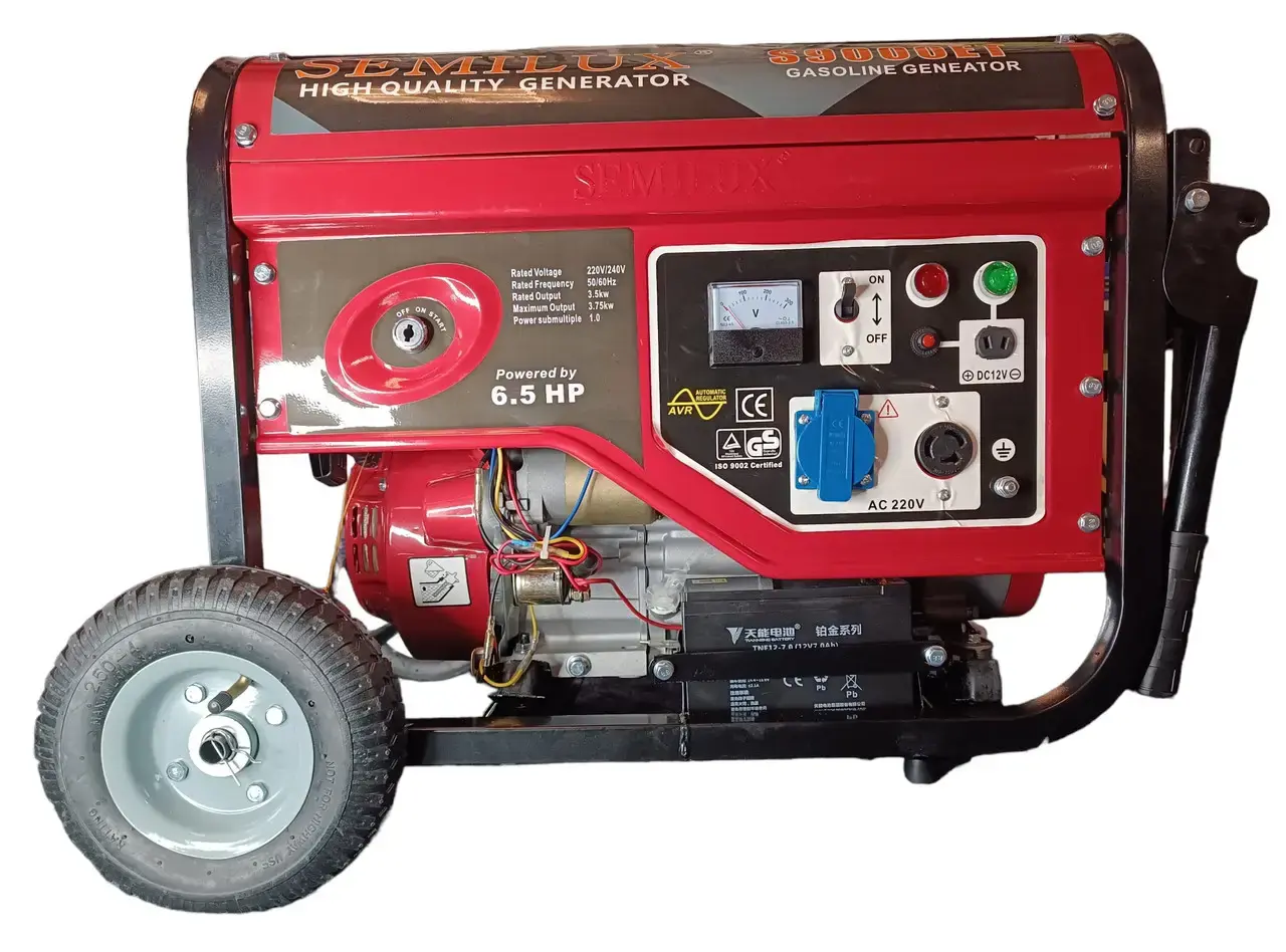 Генератор бензиновий Semilux S9000ET 3.5-3.75 кВт однофазний 15 л