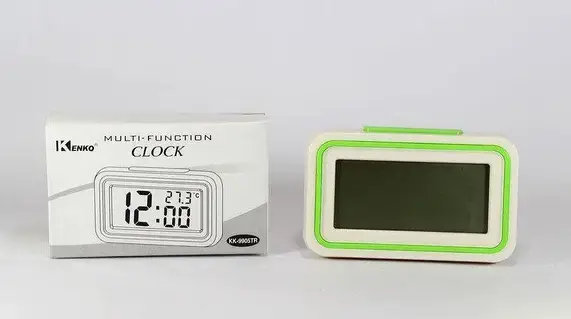 Голосовий годинник, будильник UKC KK-9905 TR White/Green - Зображення 4