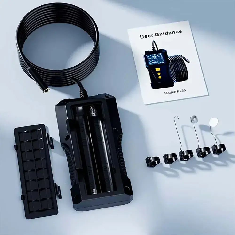 Гнучкий ендоскоп камера з дисплеєм та кабелем 5м Endoscope - Зображення 5