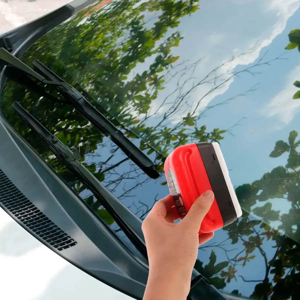 Гідрофобна губка антидощ для авто, 120мл / Губка щітка для очищення автомобільного скла - Зображення 3