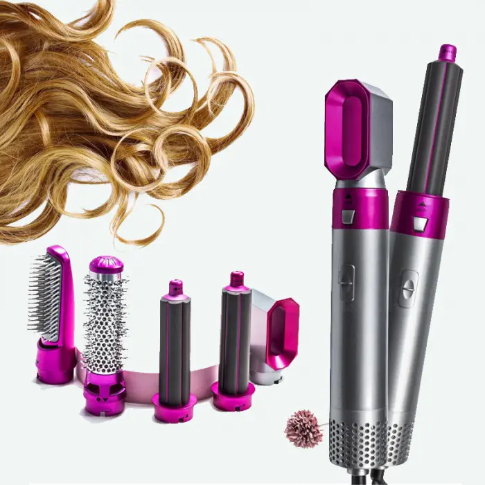 Стайлер Hot Air Styler 5в1 для укладання волос, 1000 Вт, 5 насадок, з кейсом - Зображення 2