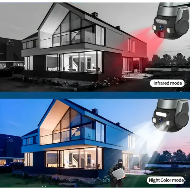 Камера зовнішня вулична поворотна WIFI CyberGuard OUTDOOR Q-812 FULL-HD 5Mp IP66 датчик руху - Зображення 5