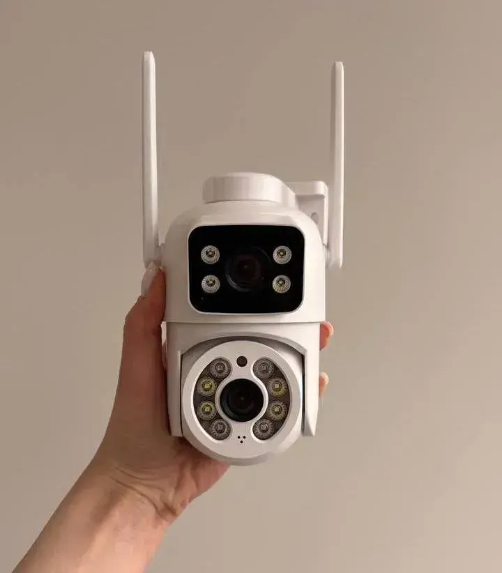 Камера відеоспостереження 6MP ICESEE поворотна з двома об'єктивами A28 - Зображення 4