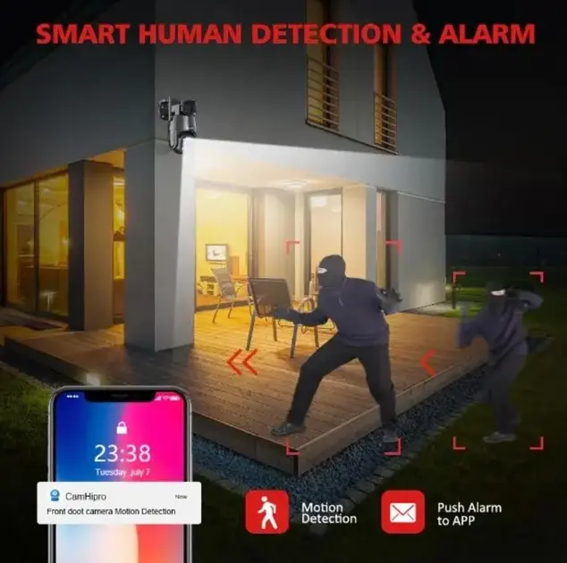 Камера відеоспостереження BOAVISION D4W4MP вулична поворотна - Зображення 3