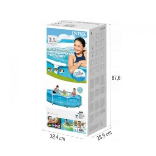 Каркасний басейн із фільтром у комплекті Intex 28208 "Морський принт" 305 x 76 см - Зображення 3