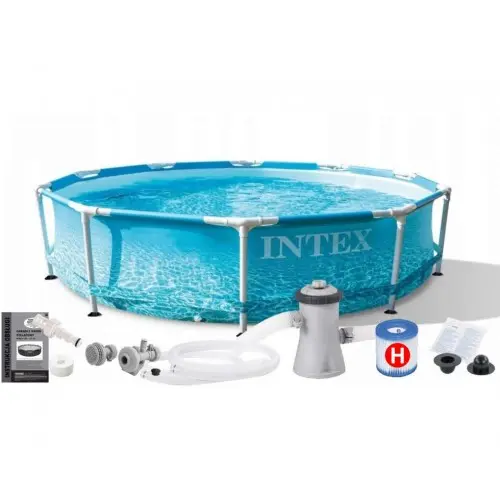 Каркасний басейн із фільтром у комплекті Intex 28208 "Морський принт" 305 x 76 см - Зображення 4