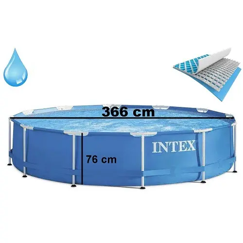 Каркасний басейн Intex 28210 (366х76 см) адаптер для зливу води - Зображення 3