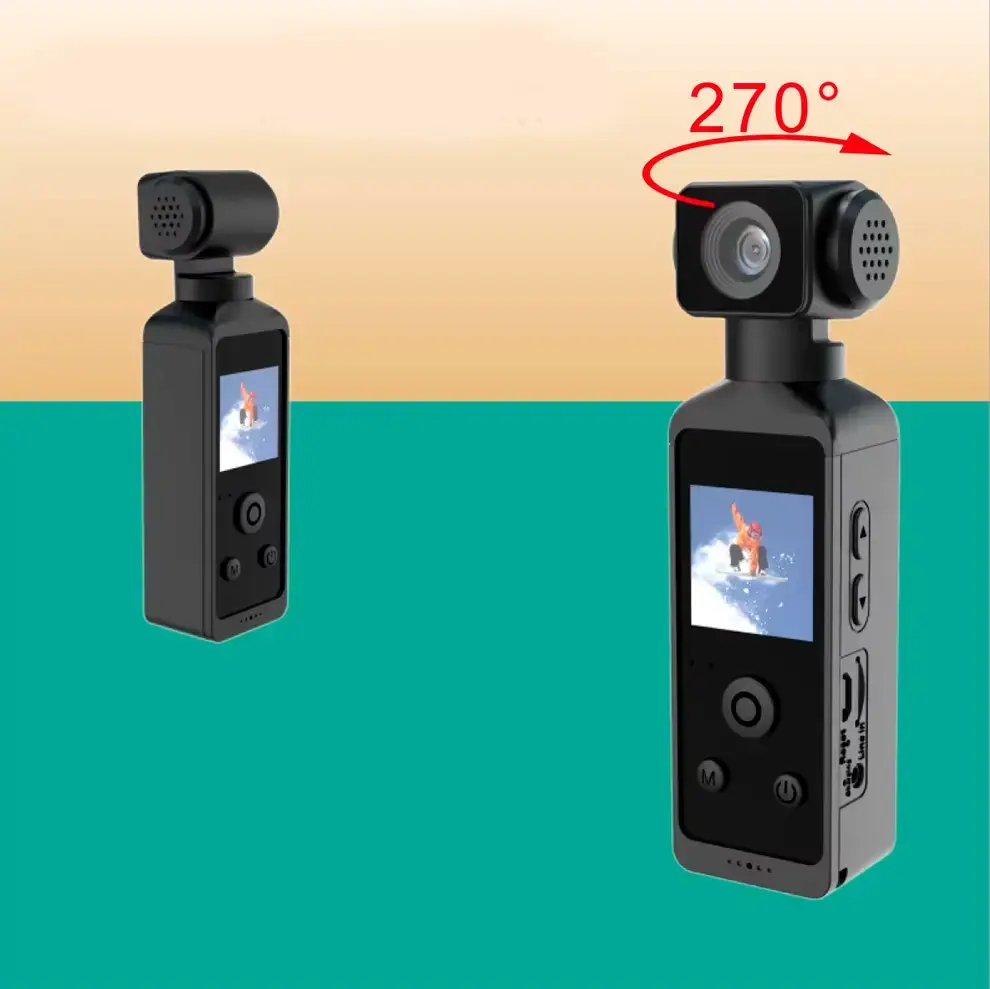 Кишенькова Екшн Камера 4K Ultra HD Wifi Міні Спортивна з поворотом на 270 ° - Зображення 4