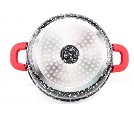 Каструля з кришкою A-Plus 1469 мармурове покриття (2.4 л – 20 см) - Зображення 3