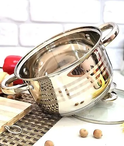 Каструля з нержавіючої сталі UNIQUE UN-5001 - Зображення 2