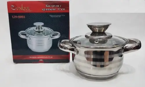 Каструля з нержавіючої сталі UNIQUE UN-5001 - Зображення 4