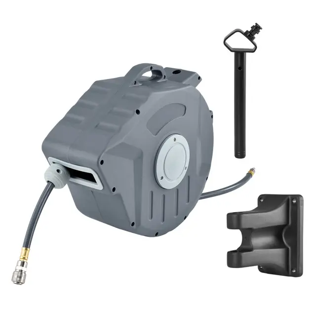 Автоматична садова котушка із шлангом для поливу 1/2" 20 м Powermat PM-ABNW-20M