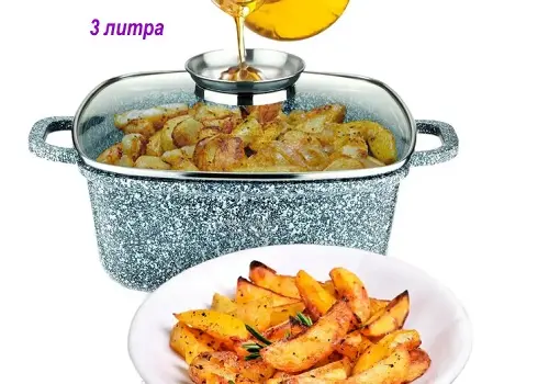 Котел гранітний Unique UN-5205 з кришкою - Зображення 4