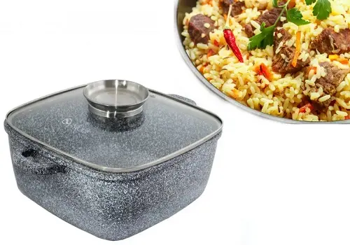 Котел гранітний Unique UN-5205 з кришкою - Зображення 3