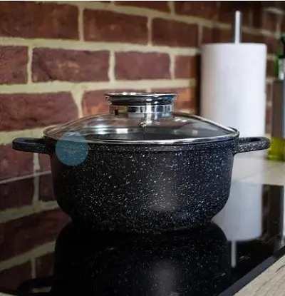 Котел UNIQUE UN-5271 (16см мармур/чорний) - Зображення 2