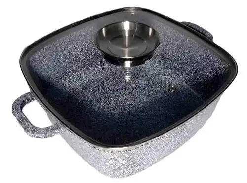 Котел жаровня з кришкою UNIQUE UN-5207 - Зображення 2