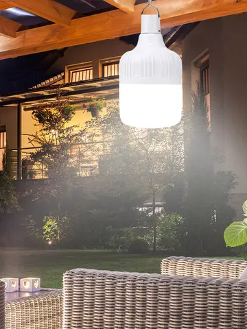 Кемпінгова лампа з гачком та АКБ та сонячною панеллю SL-24 - Зображення 4