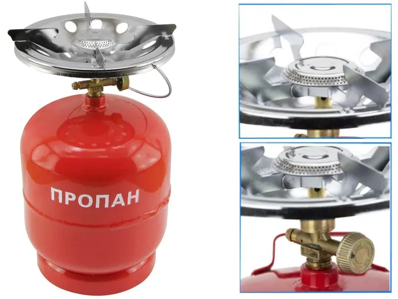 Кемпінговий газовий балон Турист на 8 л з пальником - Зображення 3