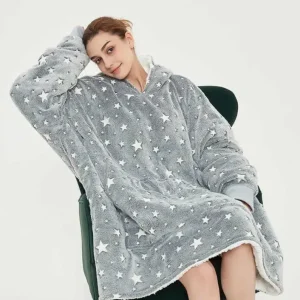 Худі Stars Dream, що світиться у темряві / Люмінесцентний плед – толстовка з капюшоном