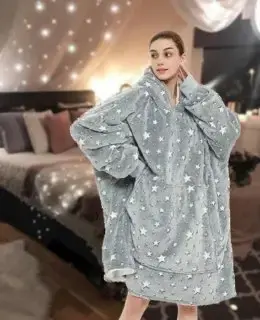 Худі Stars Dream, що світиться у темряві / Люмінесцентний плед – толстовка з капюшоном - Зображення 3