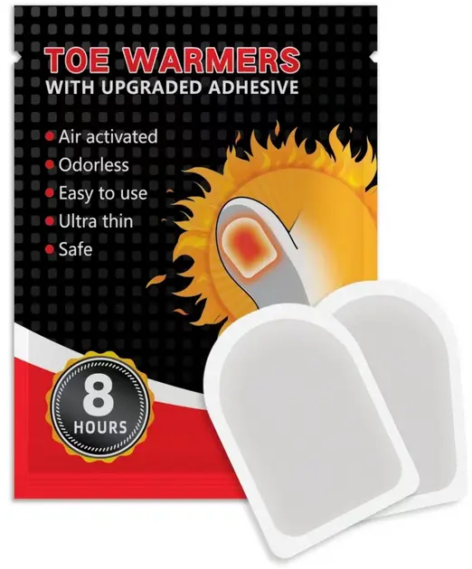 Хімічна грілка для ніг, до 8 годин, 2 шт., Toe Warmer / Грелка для пальців ніг - Зображення 2