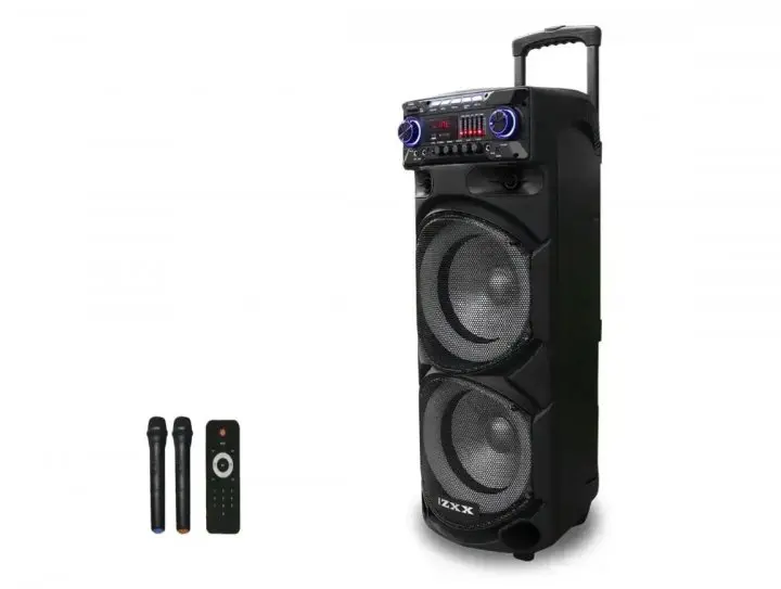 Колонка з акумулятором ZXX-9292 / 2x10"/ 2x125W/ 2 радіомікрофони / TMG ORIGINAL - Зображення 3