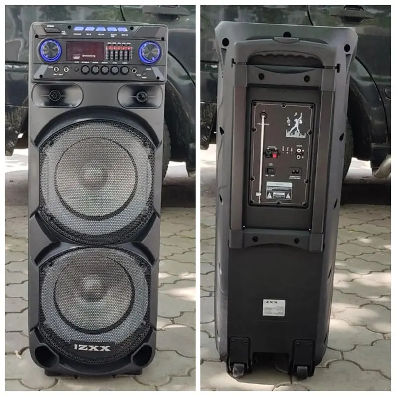 Колонка з акумулятором ZXX-9292 / 2x10"/ 2x125W/ 2 радіомікрофони / TMG ORIGINAL - Зображення 2