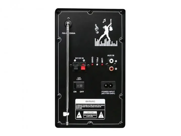 Колонка з акумулятором ZXX-9292 / 2x10"/ 2x125W/ 2 радіомікрофони / TMG ORIGINAL - Зображення 5