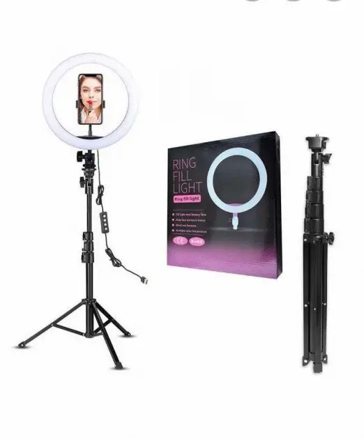 Кільцева Led лампа XD-260 з 1 кріпленням для телефону USB 26см - Зображення 3