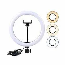 Кільцева Led лампа XD-260 з 1 кріпленням для телефону USB 26см - Зображення 6