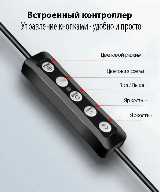 Кільцева RGB селфі - лампа, 26 см - Зображення 4