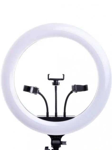 Кільцева лампа для фото та відео з тримачем для телефону RL-21 54 см - Зображення 7