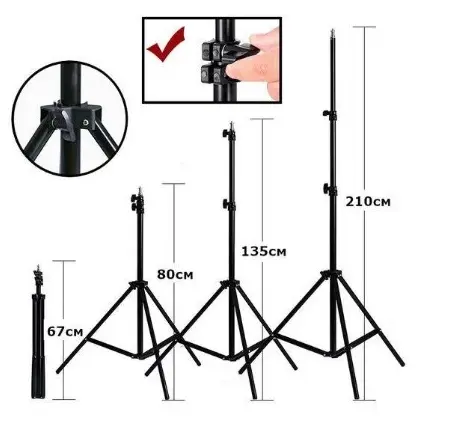Кільцева лампа зі Штативом RGB 36 см, Світлодіодна LED лампа, Кільцеве світло, Різнобарвна лампа блогера - Зображення 5