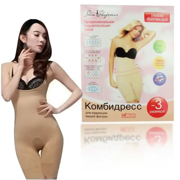 Комбідрес для корекції фігури Slim Shapewear з бретельками - Зображення 3