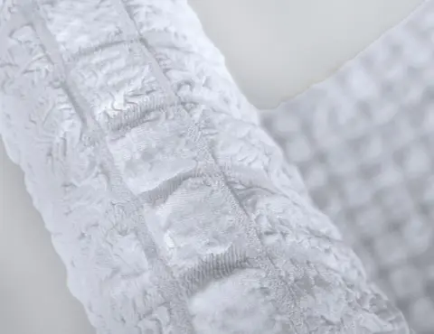 Комплект чохлів на стільці без оборки 6 штук (білий) - Зображення 2