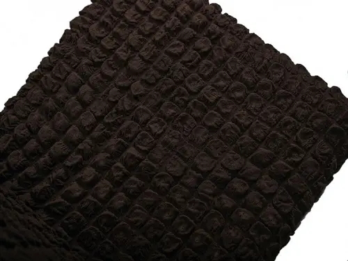 Комплект чохлів на стільці без оборки 6 штук (темно-коричневий) - Зображення 3