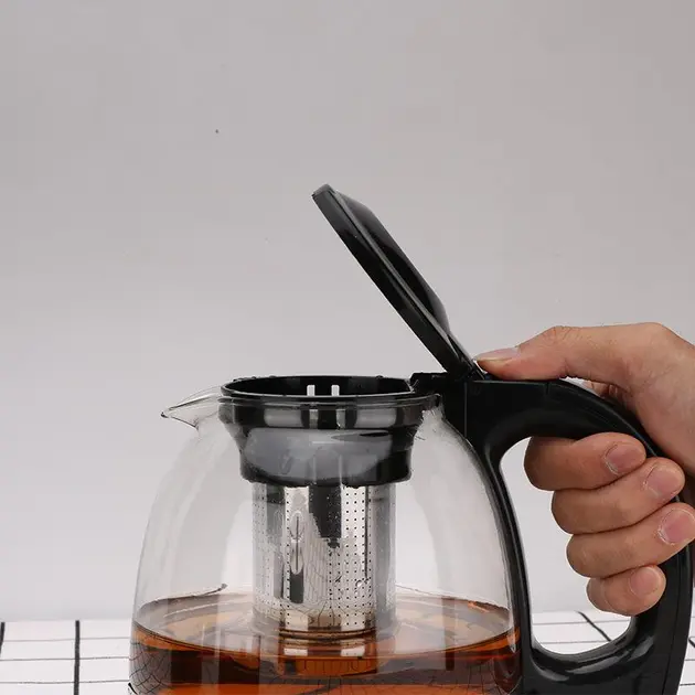 Комплект електрочайник із заварником на підставці із нержавіючої сталі Rainberg RB-2504 - Зображення 5