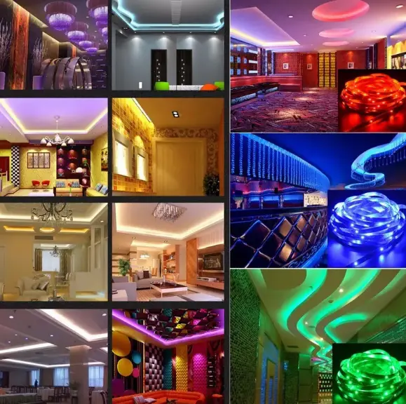 Комплект Світлодіодна стрічка багатобарвна 3528 RGB комплект 5м з пультом - Зображення 5