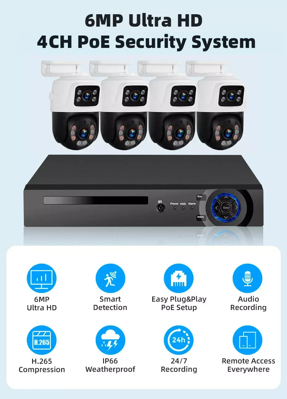 Комплект видеонаблюдения проводной с просмотром через 3G сеть DVR KIT 4ch металл HD набор на 4 камеры с регистратором - Зображення 3
