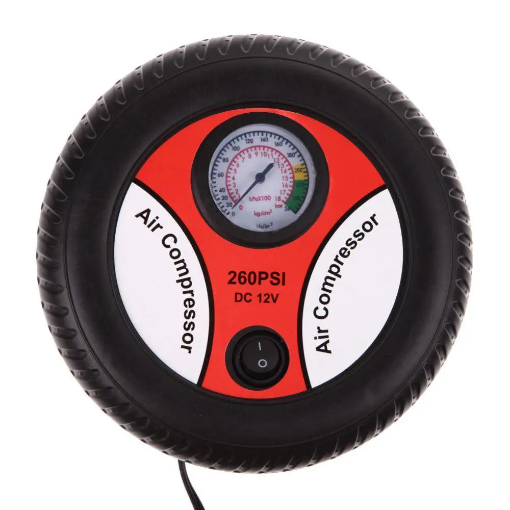 Компресор автомобільний AIR COMPRESSOR 260PSI DC-12V червоний - Зображення 2