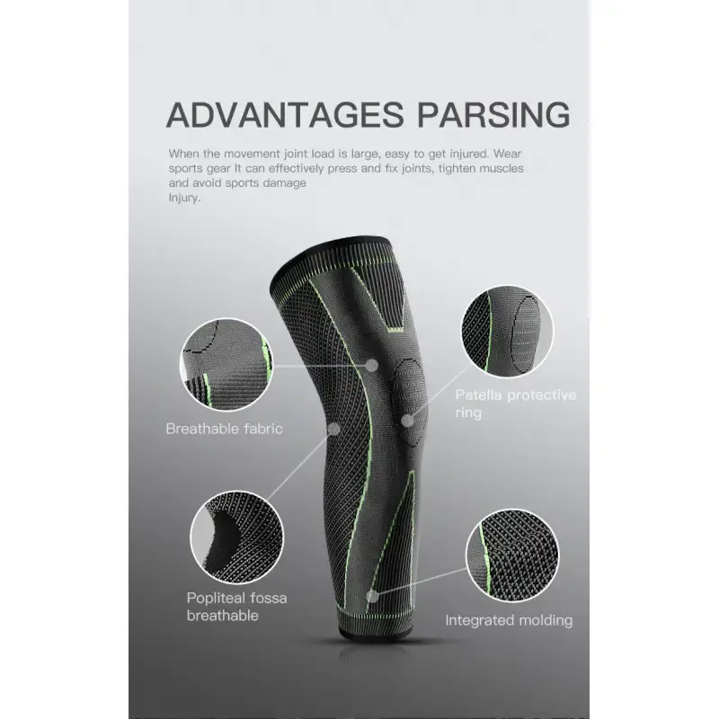 Компрессионные спортивные гетры для мужчин и женщин KNEE SUPPORT - Зображення 4