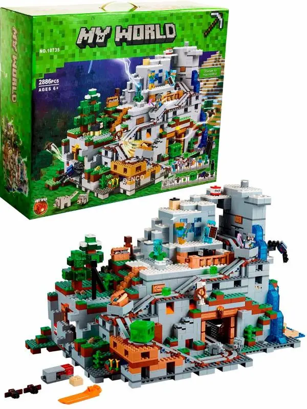 Конструктор Bela My World "Печера в горах" Minecraft, 2886 деталей - Зображення 3