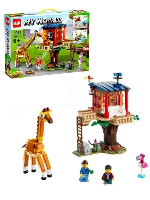 Конструктор Майнкрафт Зоопарк MY WORLD 6067, 438 деталей - Зображення 2